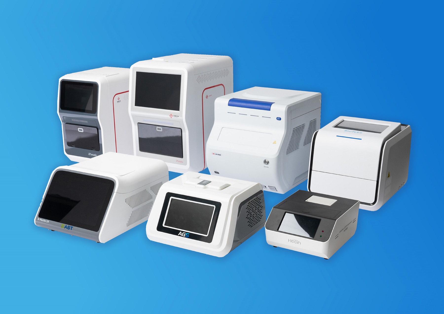 Eine Auswahl an PCR-Geräten von MedRhein.