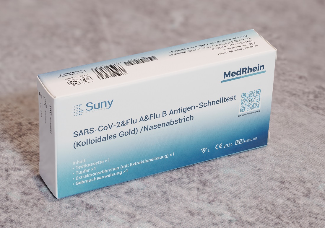 MedRhein Suny Multi-Test für Influenza und Corona.